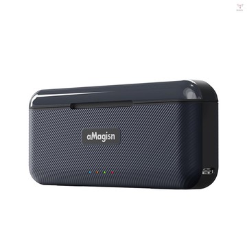 Amagisn AA07 3 槽快速充電盒電池充電器 Type-C PD 快速充電盒帶 TF 卡槽運動相機配件更換適用於