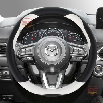適用於mazda 方向盤套 馬自達6 3 CX4方向盤套CX3阿特茲昂克賽拉CX-5cx-8防滑真皮把套 順發 順發車品