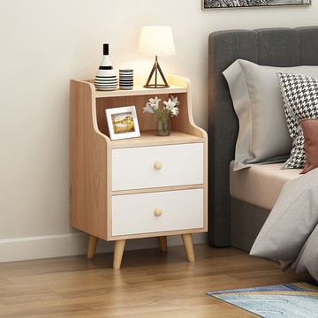 床頭櫃 窄臥室床邊小型櫃子置物架簡約現代儲物櫃床頭收納櫃亞馬遜