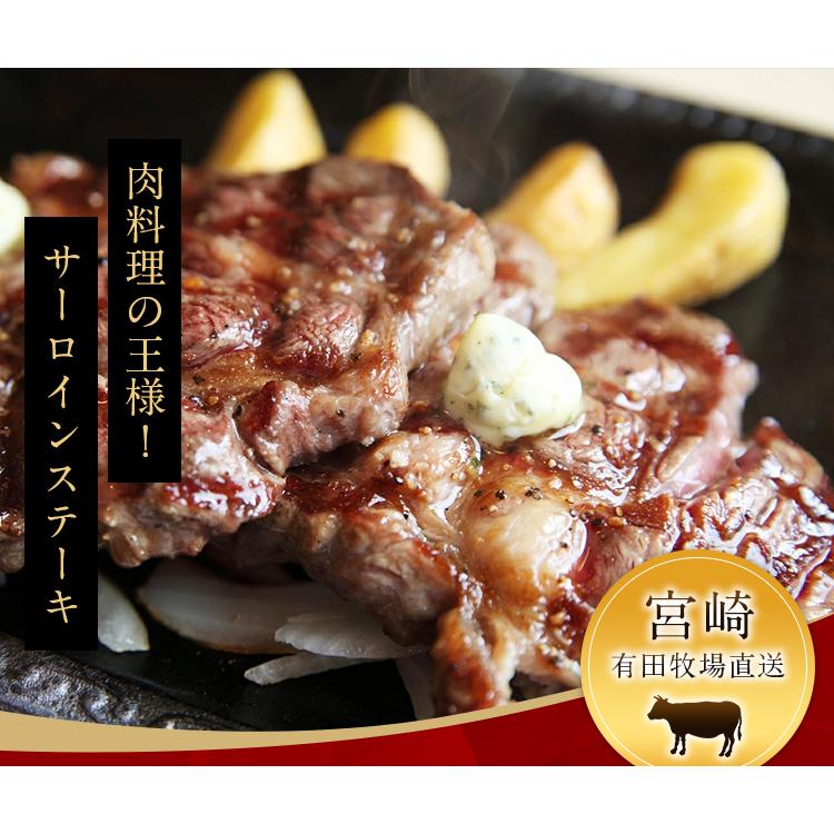 黒毛和牛 サーロインステーキ 九州産 300g (150g×2枚) セット 有田牧場 送料無料 国産 和牛 ステーキ肉 ギフト お取り寄せグルメ 高級 お歳暮 2023 [産直]