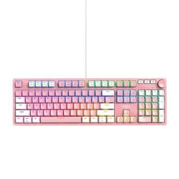 FOXXRAY 狐鐳 FXR-HKM-95-BR 星粉全彩RGB機械鍵盤(茶軸) 綠風潮