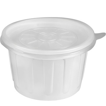 Swan 一次性圓形湯碗 350ml 大 10.5 x 6.8 cm 白色 100入/組  100個  1個