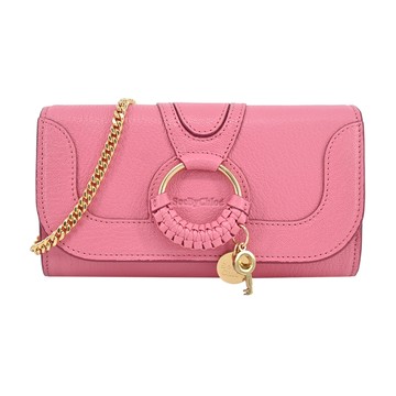 SEE BY CHLOE HANA系列山羊皮WOC鏈帶斜背包(粉紅色)