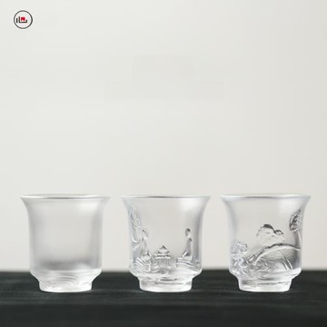 心緣堂琉璃茶具【鈴鐺杯】品茗杯聞香杯功夫杯家用文藝小茶杯茶器