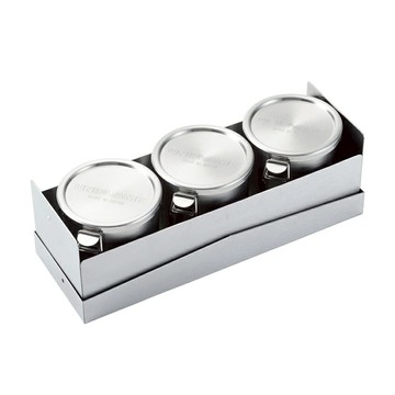 UNIFLAME 不鏽鋼調味罐收納盒 日本製造  205 x 73 x 66cm  銀色  1個