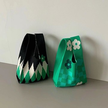 【免運】針織包包遛彎小包手提小手提袋小包包手提針織包小拎包小手提包