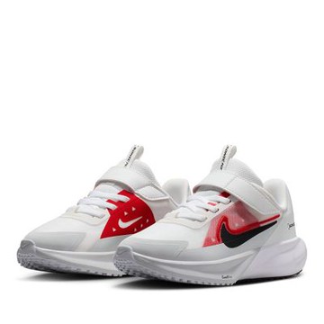 NIKE 慢跑鞋 童鞋 中童 兒童 運動鞋 魔鬼氈 SONIC FLY PS 白紅黑 FZ0016-101 (3C5282)