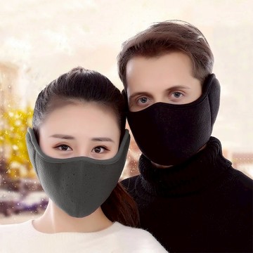 搖粒絨保暖口罩 保暖耳罩 防風面罩 防寒口罩 騎士面罩 防風口罩 保暖面罩【BN0080】99750走走去旅行
