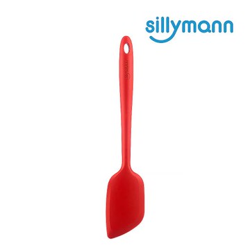【韓國sillymann】100%鉑金矽精品一體成型多功能抹拌翻鏟-酒紅色