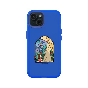 iPhone 15 Clear 激光藍 - 咻咻熊 XiuXiubear - 窗裡的日月