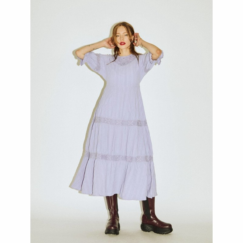 公式 Jouetie ジュエティ コットンクロシェティアードワンピース 通販 Lineポイント最大get Lineショッピング