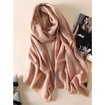 純黑色80支女百搭冬季超大圍巾