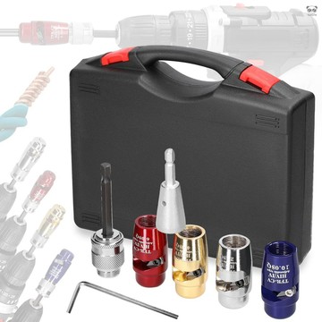 電工專用電動剝線器 剝線鉗電纜去皮剝線器 旋轉去皮 剝線皮工具 適用於多種電鑽              【4件套+併線