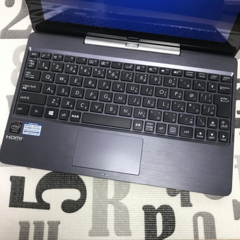 美品　ASUS T100TA-RED-S Win10 Home 最新20H2PC/タブレット