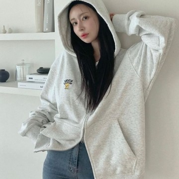 Whatitisnt 連帽外套 小飛人新標Wacky Willy 小黃人 24秋冬新款 無刷毛外套 雙拉鍊 男女同款