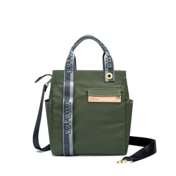 satana Soldier 趣淘個性手提包  22.5 x 12 x 26cm  軍綠色