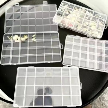 🔥桃園出貨🔥多格首飾盒透明耳環耳釘 收納盒 耳飾收納分格大容量項鍊耳飾品盒子
