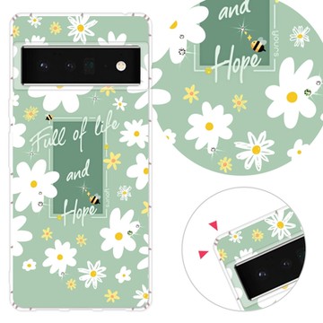 YOURS Google 全系列 彩鑽防摔手機殼-小雛菊(Pixel9ProXL/Pixel8a/8Pro/Pixel7a/7Pro/Pixel6a/Pixel4)