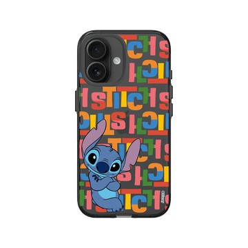 iPhone 16 Clear (相機按鈕) 酷墨灰 - 迪士尼-史迪奇 Disney Stitch - 史迪奇 - 史迪奇與史迪奇