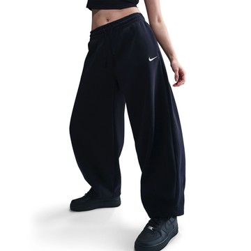 Nike 中腰長褲 女裝 刷毛 黑【運動世界】HJ0899-010