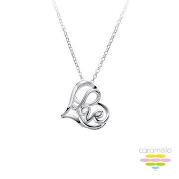 彩糖鑽工坊 LOVE系列 純銀項鍊CL-PS49