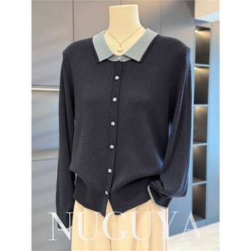 時尚休閑媽媽裝針織衫女春秋新款上衣氣質百搭中年套頭打底衫