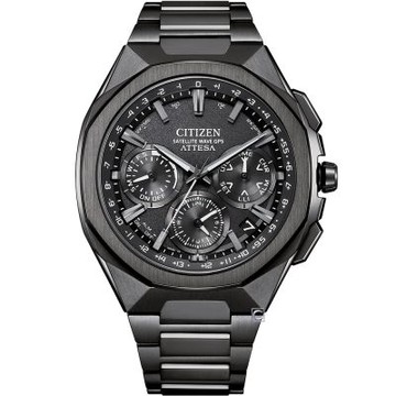 CITIZEN 星辰 ATTESA 鈦金屬 萬年曆 GPS 光動能錶44MM CC4105-69E
