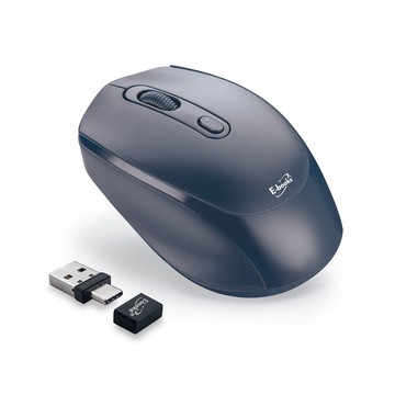 【人氣特價】M74 四鍵式Type C+USB雙介面靜音無線滑鼠