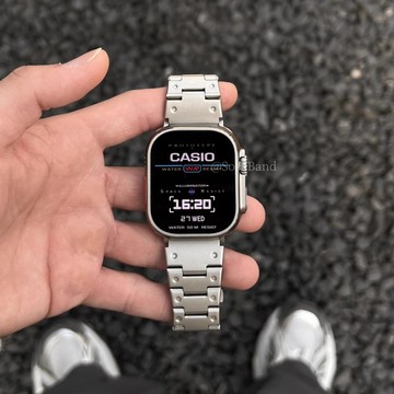 復古圓點金屬錶帶 apple watch S11 10 9 8 SE3 蘋果手錶帶 iwatch 腕帶 三珠 不鏽鋼錶帶