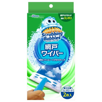Scrubbing Bubbles 紗窗清潔刷 含2枚入濕紙巾  清潔紙尺寸14 × 22cm  1組