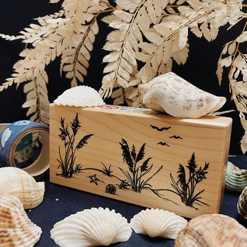 楓木印章-海邊蘆葦  FT-3982