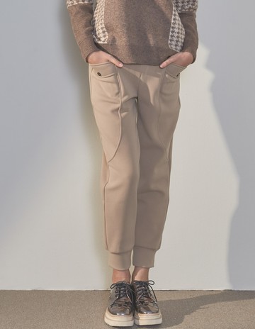 ★【喜芝梅】翻蓋口袋拉繩個性束口長褲(三色；M-2L) 223330123