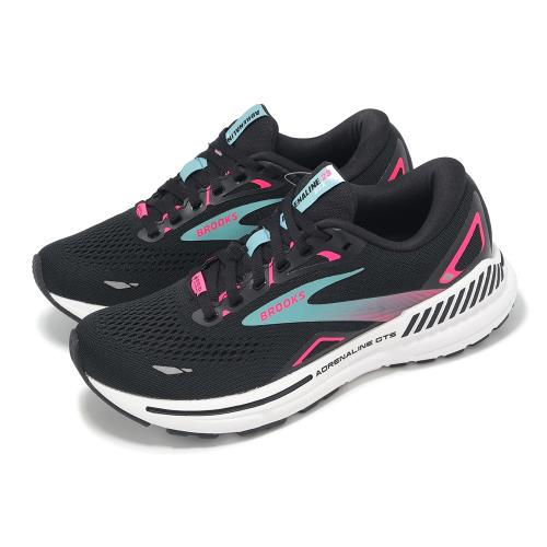 Brooks 防水慢跑鞋 Adrenaline GTS 23 GTX 女鞋 黑 粉紅 腎上腺素 緩震 運動鞋 1204131B082