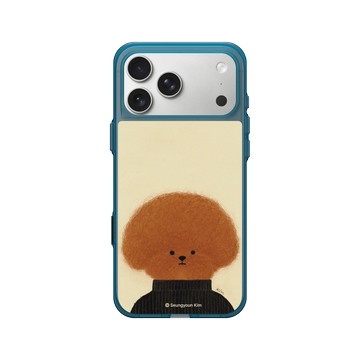 iPhone 17 Pro Max Clear (相機按鈕) 夜幕藍 - Seungyoun Kim - 黑衣小狗 Pingu Kim