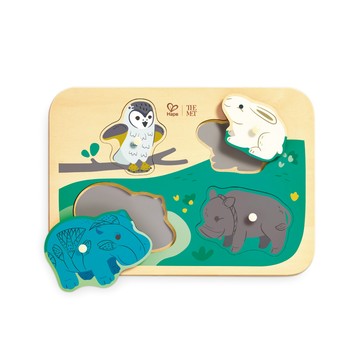 德國Hape MET造型手抓板拼圖