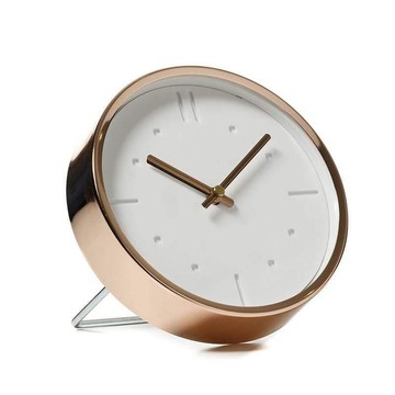 3D白可丁靜音壁桌鐘-16 cm (兩用型)