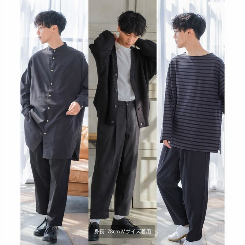 オクスン テーパードチノパンツ ブラック サイズL ok.soon×dickies