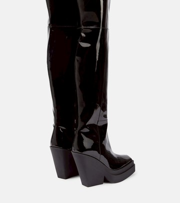 Gia Borghini Gia 31 patent leather over-the-knee boots