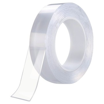 好物良品 奈米無痕雙面膠 高透明度 雙面黏貼 隱形效果 奈米貼面 不傷牆面 延展性佳 寬3cm x長1000cm x厚0.2cm  1個