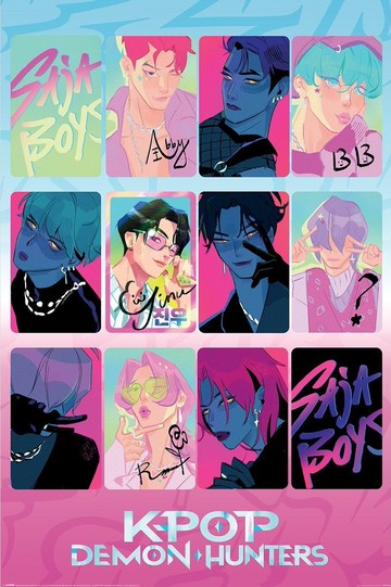 【Kpop 獵魔女團】Saja Boys 光與暗 英國進口海報