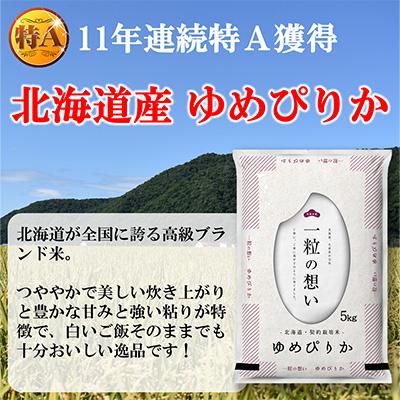 ふるさと納税 むかわ町 北海道のブランド米!北海道むかわ町産ゆめぴりか　精米15kg