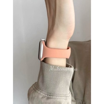 適用於蘋果手錶帶 矽膠小蠻腰錶帶 apple watch 錶帶 女款 SE S1-11代 運動錶帶 iwatch錶帶
