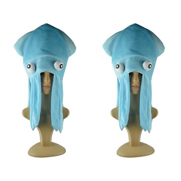 Market gamseong 創意生日派對帽  藍色章魚  2個