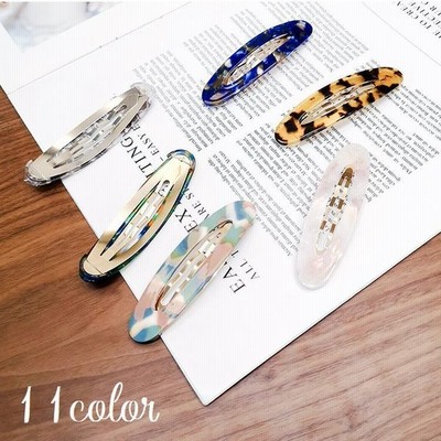 ヘアピン パッチン留め 単品 レディース 女性用 ヘアアクセサリー べっ甲柄 マーブル ツヤ感 おしゃれ 大人かわいい 髪飾り パッチン止め べっこう 通販 Lineポイント最大get Lineショッピング