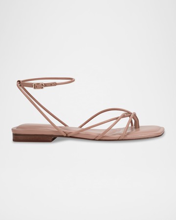 Strappy Tubular Ankle-Strap Sandals