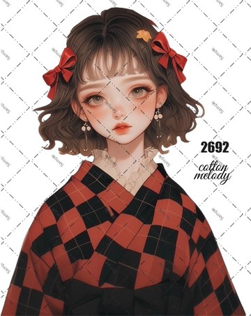 original sticker no.2692 人物貼紙 原創貼紙 原創人物貼紙 裝飾貼紙 cotton melody