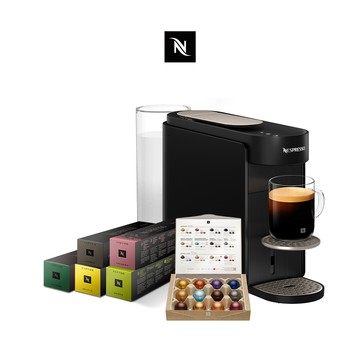 【Nespresso】全新升級 Vertuo UP 膠囊咖啡機 & 晨間美式咖啡50顆膠囊組(贈咖啡組)