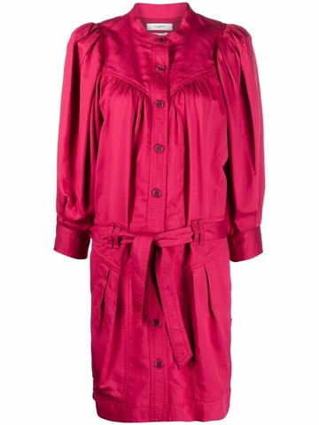 MARANT ÉTOILE - Samira midi shirt dress - women - Lyocell/Rayon - 34 - Red