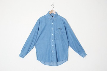 {:::Giraffe 長頸鹿人:::}_天絲棉口袋寬版古著牛仔襯衫