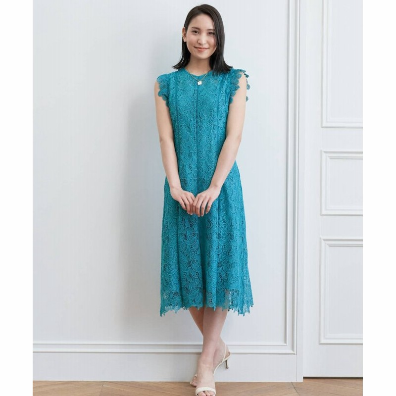 アナイ リーフボーダーレースフレアワンピース レディース ミントグリーン 38 Anayi 通販 Lineポイント最大1 0 Get Lineショッピング